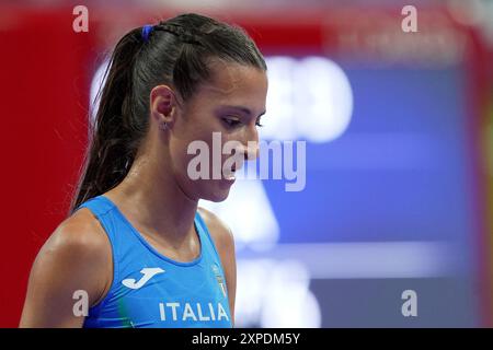 Parigi, France. 05 août 2024. Nadia Battocletti lors de la finale féminine du 5000 mètres d'athlétisme aux Jeux olympiques d'été de 2024, lundi 5 août 2024, à Paris, France. (Photo de Spada/LaPresse) crédit : LaPresse/Alamy Live News Banque D'Images