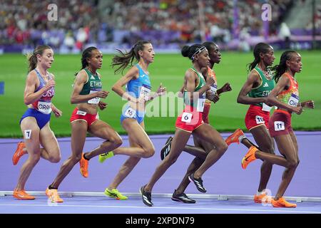 Parigi, France. 05 août 2024. Nadia Battocletti lors de la finale féminine du 5000 mètres d'athlétisme aux Jeux olympiques d'été de 2024, lundi 5 août 2024, à Paris, France. (Photo de Spada/LaPresse) crédit : LaPresse/Alamy Live News Banque D'Images