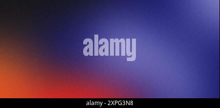 Fond dégradé abstrait vibrant avec un mélange de teintes orange, rouge et bleu Banque D'Images