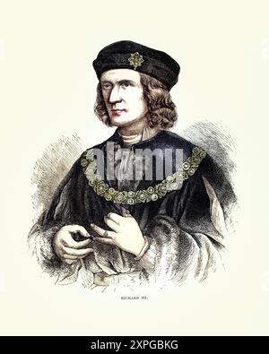 Histoire médiévale anglaise, Richard III d'Angleterre Roi d'Angleterre du 26 juin 1483 jusqu'à sa mort en 1485 Banque D'Images