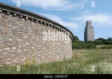 Mémorial national de Buchenwald, le plus grand monument commémorant un camp de concentration NS en Europe à Weimar, en Allemagne Banque D'Images