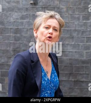 Londres, Angleterre, Royaume-Uni. 6 août 2024. YVETTE COOPER, secrétaire d'État au ministère de l'intérieur, quitte le 10 Downing Street après la réunion du cabinet. (Crédit image : © Tayfun Salci/ZUMA Press Wire) USAGE ÉDITORIAL SEULEMENT! Non destiné à UN USAGE commercial ! Banque D'Images