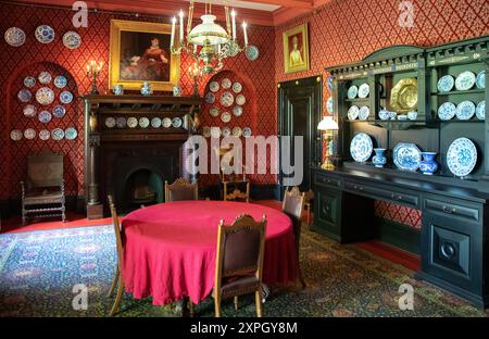 The Dining Room, Leighton House Museum, Londres, Royaume-Uni Banque D'Images