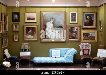 The Silk Room, Leighton House Museum, Londres, Royaume-Uni Banque D'Images