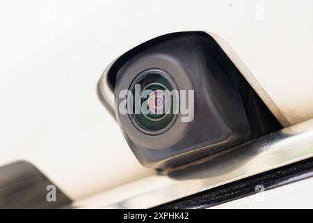 caméra de recul de voiture gros plan pour l'aide au stationnement Banque D'Images