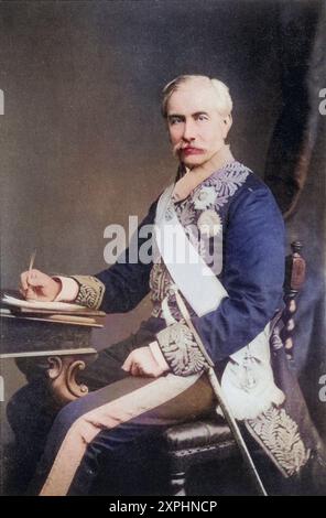 Sir Henry Bartle Edward Frere, 1. Baronnet, 1815 bis 1884. Britischer Kolonialverwalter. AUS dem Buch Afrique du Sud et la guerre du Transvaal, Band 1 von Lo Banque D'Images