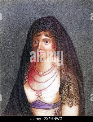 Marie Chamand, Comtesse de Lavalette 1781-1855, Ehefrau des Comte de Lavalette, Französischer Politiker und napoleonischer General, und Nichte von Jos Banque D'Images