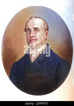 Don Leopoldo O'Donnell 1809-1867. Spanischer General und Staatsmann., Historisch, digital restaurierte Reproduktion von einer Vorlage aus dem 19. Jahrhundert, date du dossier non précisée Banque D'Images