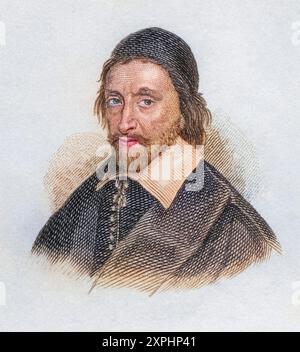 Ezekiel Spanheim 1629 bis 1710. Deutscher Diplomat und Gelehrter. AUS dem Buch Crabbes Historical Dictionary, erschienen 1825., Historisch, digital restaurierte Reproduktion von einer Vorlage aus dem 19. Jahrhundert, date du dossier non précisée Banque D'Images