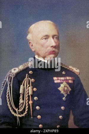 Feldmarschall Garnet Joseph Wolseley, 1. Vicomte Wolseley, 1833 bis 1913. Britischer Armeeoffizier. AUS dem Buch „South Africa and the Transvaal War“, Band 1 von Louis Creswicke, erschienen 1900., Historisch, digital restaurierte Reproduktion von einer Vorlage aus dem 19. Jahrhundert, date du dossier non précisée Banque D'Images