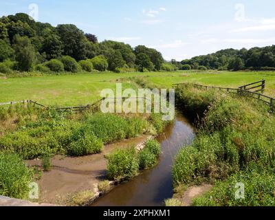 La vallée de Churnet à Denford près de Cheddleton, North Staffordshire Banque D'Images