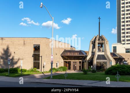 Ottawa, Canada - 4 juin 2024 : paroisse du Sacré-cœur, église catholique chrétienne. Sacré coeur Banque D'Images