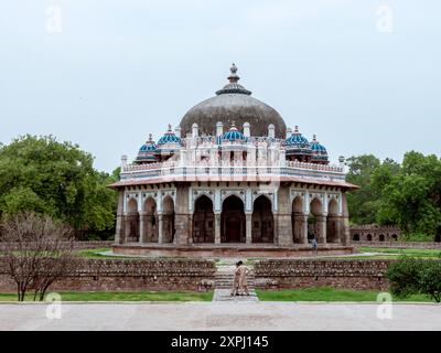 Tombe d’Isa Khan dans le complexe de tombes de Humayun (Delhi/Inde) Banque D'Images