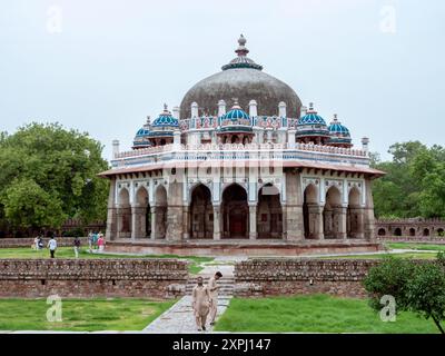 Tombe d’Isa Khan dans le complexe de tombes de Humayun (Delhi/Inde) Banque D'Images