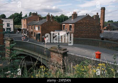 Vue du Black Country Living Museum, un musée qui recrée le mode de vie entre 1940 et 1960, à Birmingham le 6 août 2024 Royaume-Uni Banque D'Images