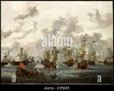 The four Days Battle Painting d'Abraham Storck Banque D'Images