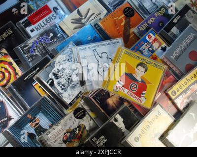 Music Exhibition - Rage Against the machine album CD - Heavy metal et rap avec des influences punk rock et funk Banque D'Images