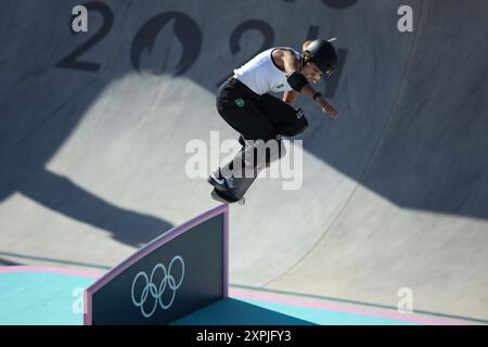 PARIS, FRANCE. 6 août 2024. Dora Varella de Team Brazil participe à la finale du Parc féminin le onzième jour des Jeux Olympiques de Paris 2024 à la place de la Concorde Paris, France. Crédit : Craig Mercer/Alamy Live News Banque D'Images