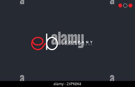 EB lettres alphabétiques initiales logo monogramme Illustration de Vecteur