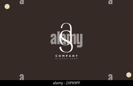 Sa lettres alphabétiques initiales logo monogramme Illustration de Vecteur