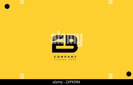 EB lettres alphabétiques initiales logo monogramme Illustration de Vecteur