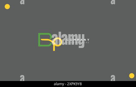BP lettres alphabétiques initiales logo monogramme Illustration de Vecteur