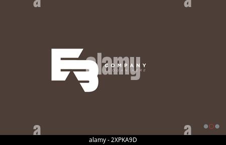 EB lettres alphabétiques initiales logo monogramme Illustration de Vecteur