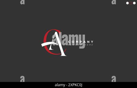 LETTRES ALPHABÉTIQUES CA initiales logo monogramme Illustration de Vecteur