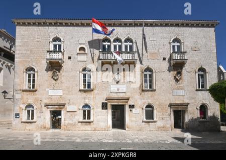 Hôtel de ville de Trogir. Croatie. Banque D'Images