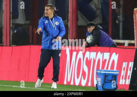 Argentine. 06 août 2024. Buenos Aires, 06.08.2024 : Leandro Romagnoli entraîneur de San Lorenzo lors du match pour la Copa Argentina au Libertadores de America Stadium ( Credit : Néstor J. Beremblum/Alamy Live News Banque D'Images