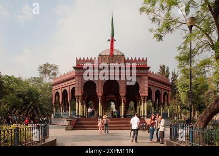Mexico, Mexique - 23 avril . 2019 : kiosque mauresque à Santa Maria la Rivera Banque D'Images