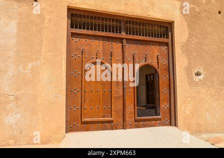 Entrée du fort historique d'Al Zubarah au Qatar Banque D'Images