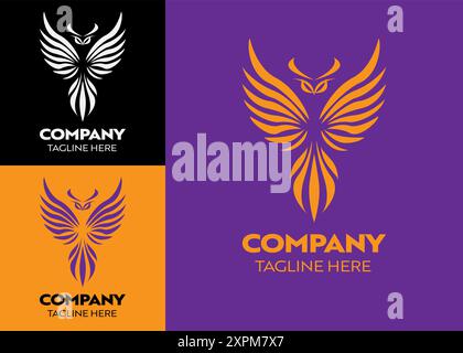 Logo W, Wings ou Wing logo, avec la lettre W, style élégant, luxe et aventureux, pour affaires ou entreprise, voler Illustration de Vecteur