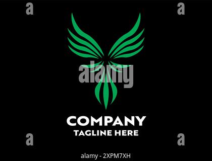 Logo W, Wings ou Wing logo, avec la lettre W, style élégant, luxe et aventureux, pour affaires ou entreprise, voler Illustration de Vecteur