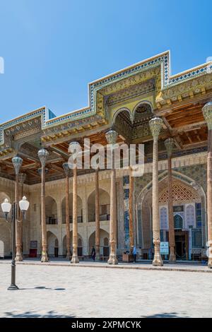 Mosquée Bolo Haouz, Boukhara, Ouzbékistan Banque D'Images