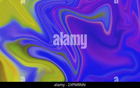 Fond abstrait avec une texture granuleuse et des formes ondulées colorées, parfait pour tout projet qui a besoin d'une touche abstraite Banque D'Images