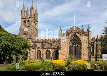 Église Saint-Jean-Baptiste alias 'Cathedral of the Peak', Tideswell, NR Buxton, Peak District, Derbyshire, Angleterre Banque D'Images