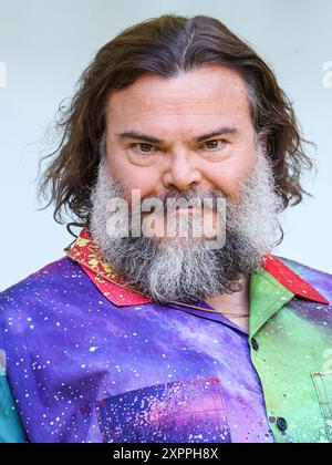 HOLLYWOOD, LOS ANGELES, CALIFORNIE, États-Unis - 06 AOÛT : Jack Black arrive à l'événement spécial « Borderlands » des fans de Lionsgate films qui se tient au TCL Chinese Theatre IMAX le 6 août 2024 à Hollywood, Los Angeles, Californie, États-Unis. (Photo de Xavier Collin/image Press Agency) Banque D'Images