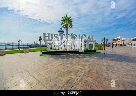 La vieille ville de Yanbuʿ al-Bahr, également connue sous le nom de Yanbu, Yambo, ou Yenbo est un port important sur la mer Rouge, avec la vieille ville historique, l'Arabie Saoudite Banque D'Images