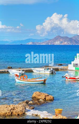 Mandrakia village, Milos Island, Cyclades Islands, Grèce Banque D'Images