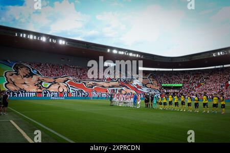 Prague, République tchèque. 07 août 2024. Illustration photo prise lors d'un match entre la SK Slavia Prague tchèque et l'équipe belge de football Union Saint-Gilloise à Prague, République tchèque, le mercredi 07 août 2024, un match de première manche dans le troisième tour de qualification pour la compétition de l'UEFA Champions League. BELGA PHOTO VIRGINIE LEFOUR crédit : Belga News Agency/Alamy Live News Banque D'Images