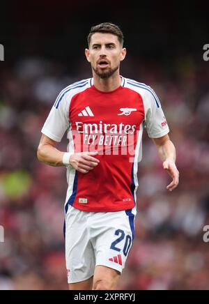 Jorginho d'Arsenal lors du match amical d'avant-saison à l'Emirates Stadium, Londres. Date de la photo : mercredi 7 août 2024. Banque D'Images