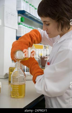 Laboratoire de microbiologie. AZTI-Tecnalia. Centre technologique spécialisé dans la recherche marine et alimentaire. Sukarrieta, Bizkaia, Euskadi. Espagne. Banque D'Images