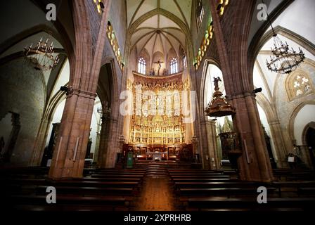 Église de Santa Maria, Lekeitio, Gascogne, Pays Basque, Espagne Banque D'Images