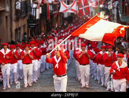 Festival Alarde, Hondarribia, Guipuzcoa, pays Basque, Espagne Banque D'Images