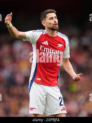 Jorginho d'Arsenal lors du match amical d'avant-saison à l'Emirates Stadium, Londres. Date de la photo : mercredi 7 août 2024. Banque D'Images