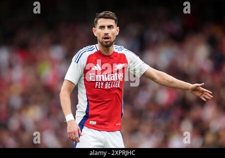 Jorginho d'Arsenal lors du match amical d'avant-saison à l'Emirates Stadium, Londres. Date de la photo : mercredi 7 août 2024. Banque D'Images