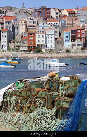 A Guarda, Pontevedra, Galice, Espagne. Banque D'Images