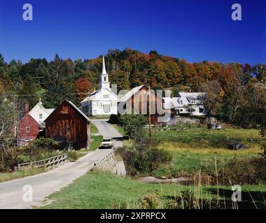 Waits River, Vermont, USA Banque D'Images