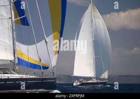 La Coupe du Super Yacht, Palma de Mallorca, Espagne Banque D'Images